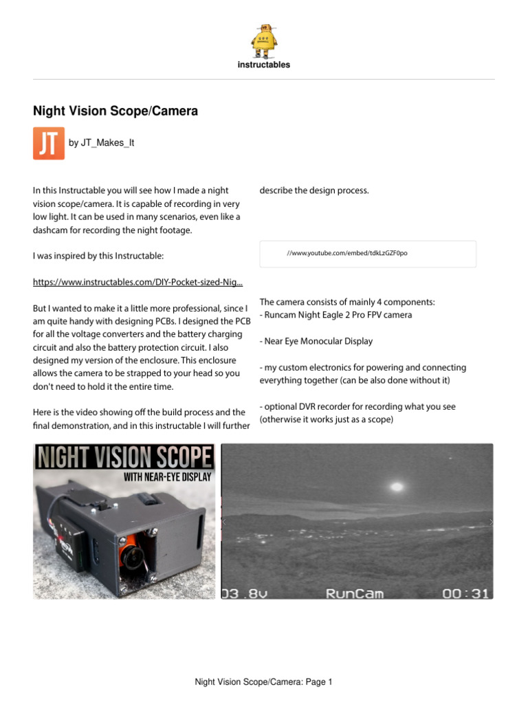 Night Vision ScopeCamera, PDF