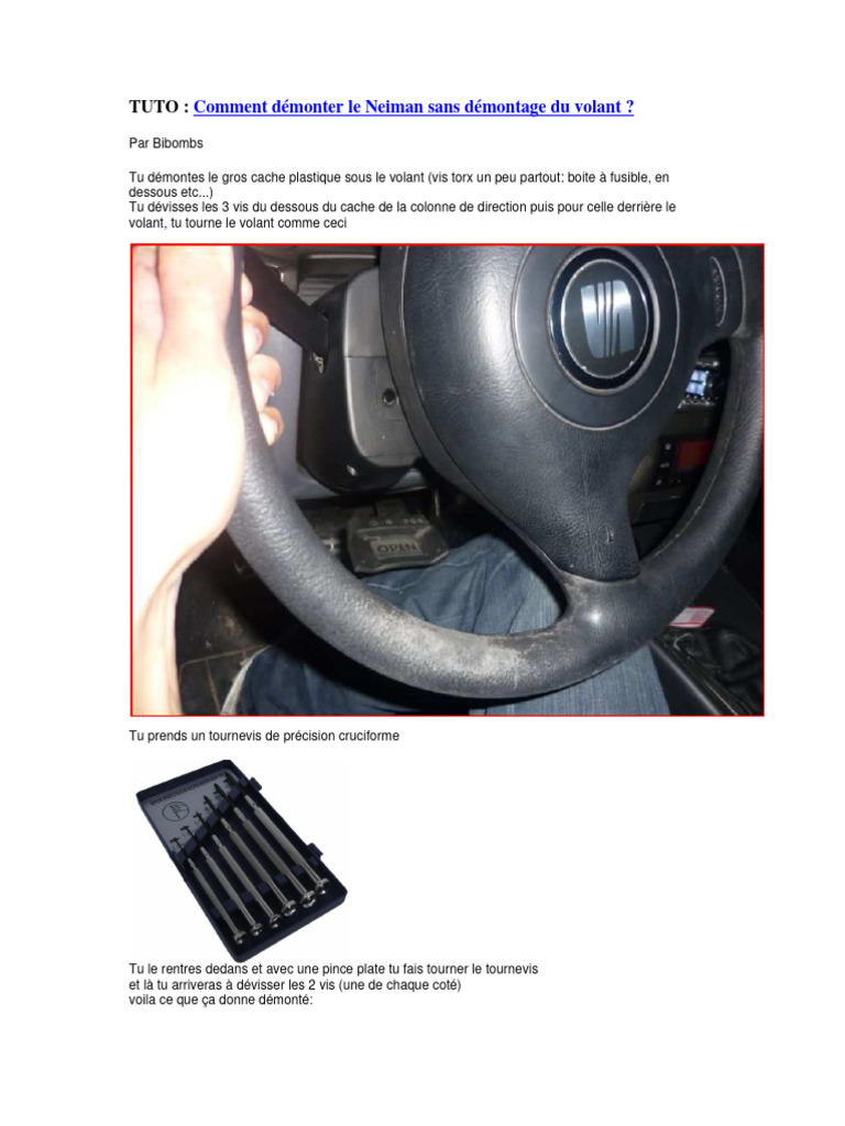 Démonter le Neiman sans enlever le volant | PDF | Maison et jardin