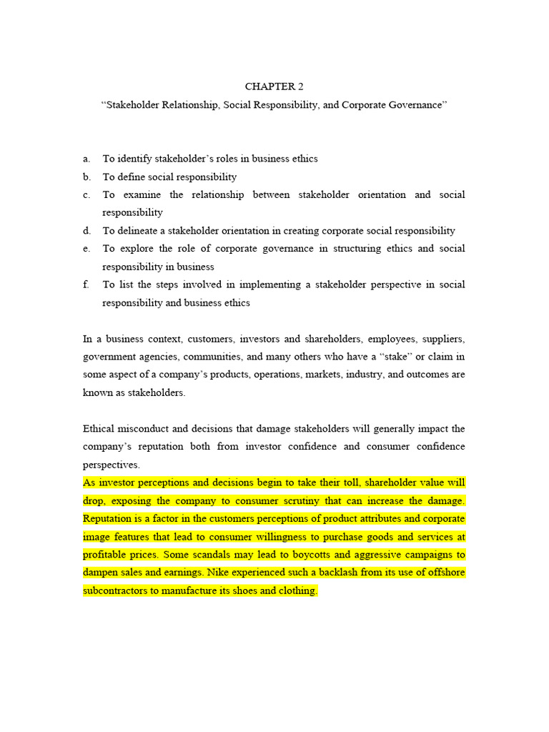 Stakeholder Orientation in CSR | PDF | Corporate Social Responsibility ...