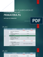 SUPPORT FORMATION Primavera P6 