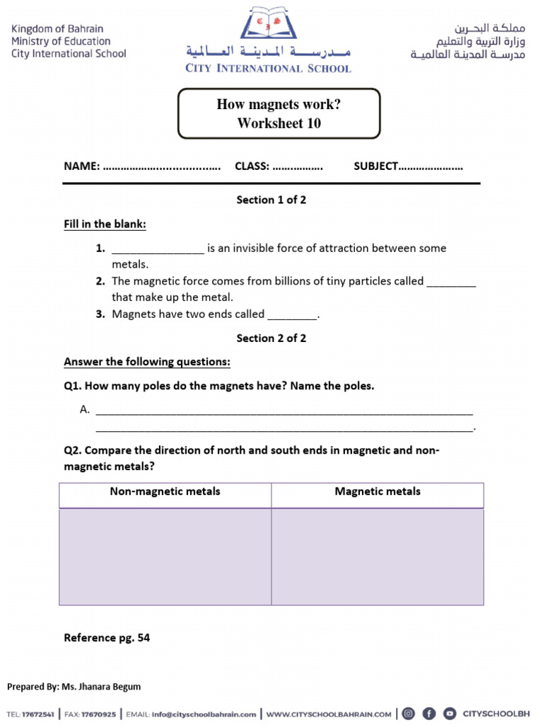 G4 Worksheet 10 | PDF