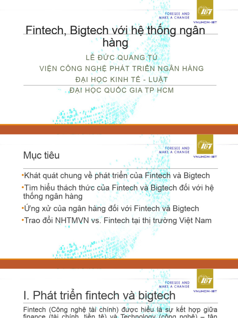 Lecture 3 4 Fintech Bigtech Vs Banks Pdf