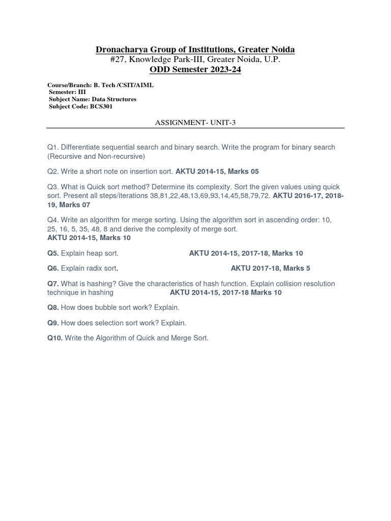 Assignment Unit 3 | PDF