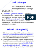 Přednáška VI. Ročník Chirurgie - Dětská Chirurgie, Prof Šnajdauf - Detchir