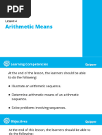 Lesson 4 Arithmetic Mean 2