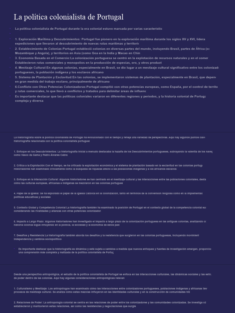La Política Colonialista de Portugal PDF