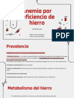 Anemia Ferropénica - Hematología