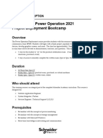 2022 PO Project Deployment 5 Day Description and Agenda