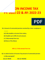 MCQ On Income Tax