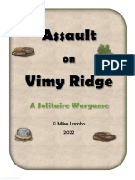 Assault On Vimy Ridge A Solitaire Wargame