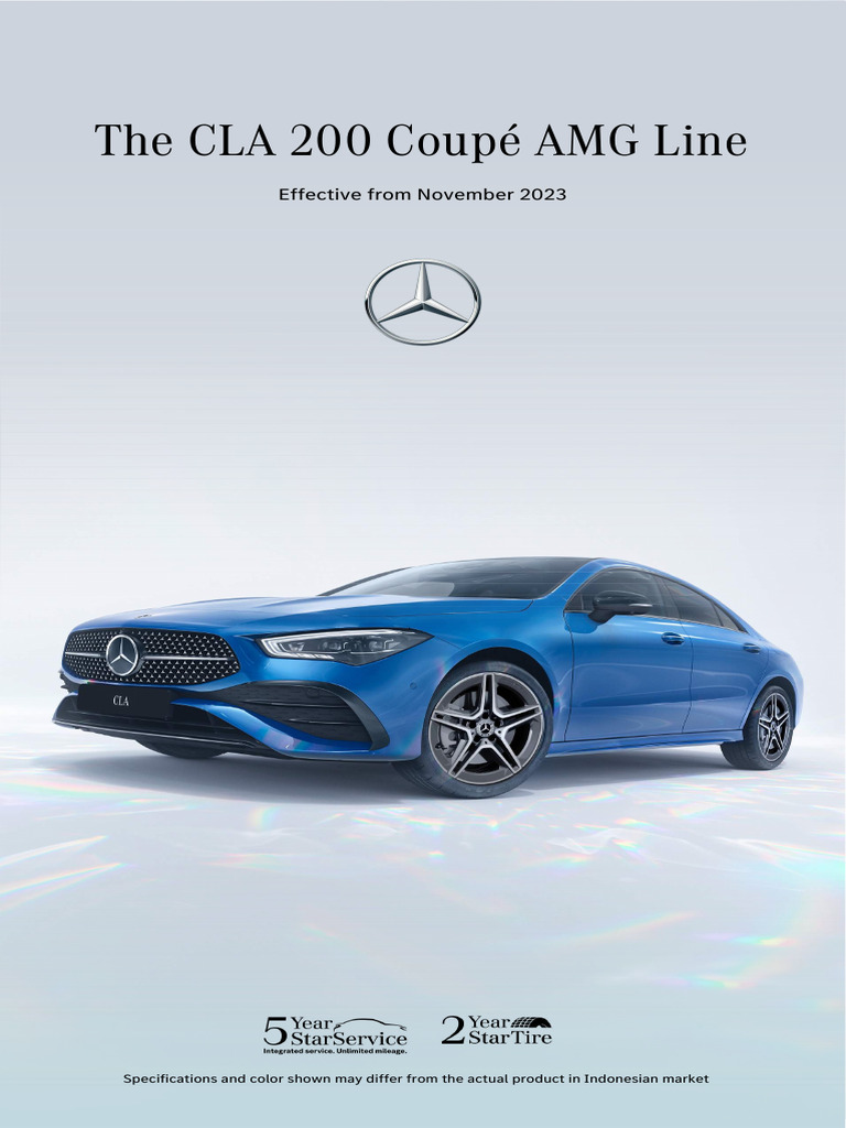 The CLA 200 Coupe AMG Line PDF Headlamp