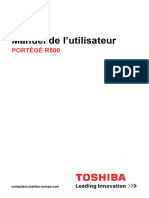 Manuel de L'utilisateur: Portégé R500