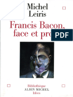 Leiris - Francis Bacon, Face Et Profil
