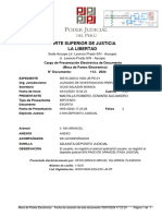 La Libertad Corte Superior de Justicia: Cargo de Presentación Electrónica de Documento (Mesa de Partes Electrónica) 113