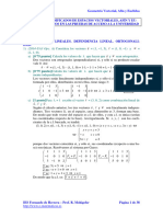 Problemas de Espacio Afin y Euclideo