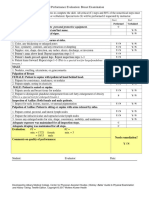 Breast Exam Skill Sheet