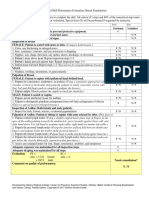 Breast Exam Detailed Skill Sheet