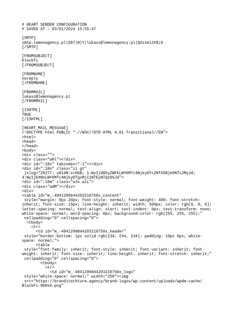 Block Fi Config | PDF