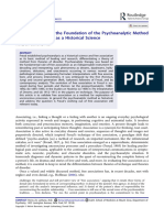 2018 - Free Association As The Foundation of The Psychoanalytic Method and Psychoanalysis As A Historical Science.