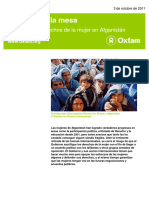 Un Lugar en La Mesa Los Derechos de La Mujer en Afganistán