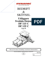 Bedrift & Skötsel: Utläggare Svedala Demag DF 115 C DF 135 C