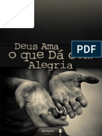 Livro eBook Deus Ama o Que Da Com Alegria