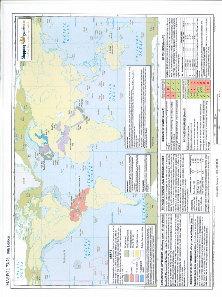 Map - Marpol 73-78 Special Areas Map (18th Edition) | PDF