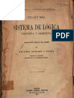 Sistema de Logica - Stuart Mill - Traduccion Original