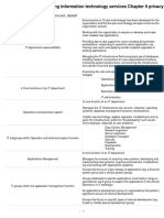 Chapter 8 Organizing Information Technology Services Chapter 9 Privacy and Security