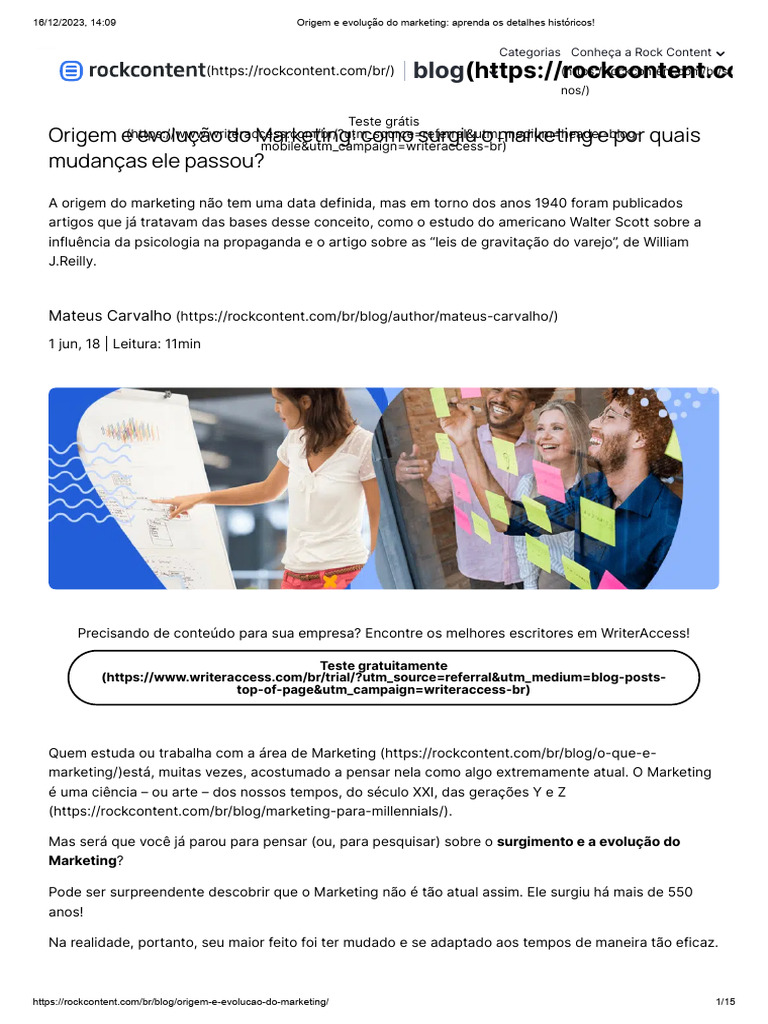 Origem e Evolução do Marketing | PDF