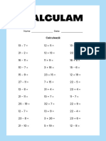 Colorful Pastel Addition and Subtraction Mental Arithmetic Math Worksheet - 20240101 - 111757 - 0000