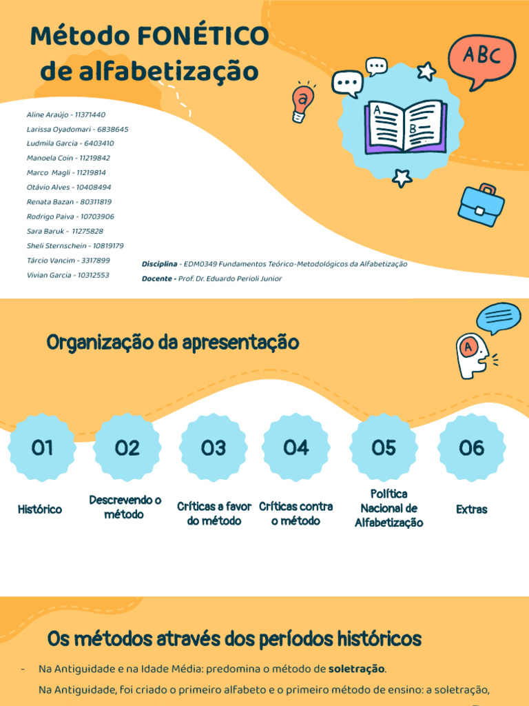 Método Fônico de Alfabetização | PDF | Alfabetização | Escrita