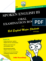 Final Spoken English Oral Examination Booklet