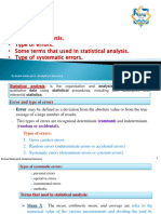 Lec. 2 Statistical Analysis