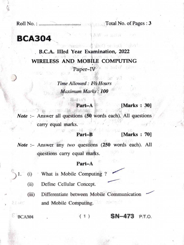Wireless and Mobile Computing 2022 | PDF