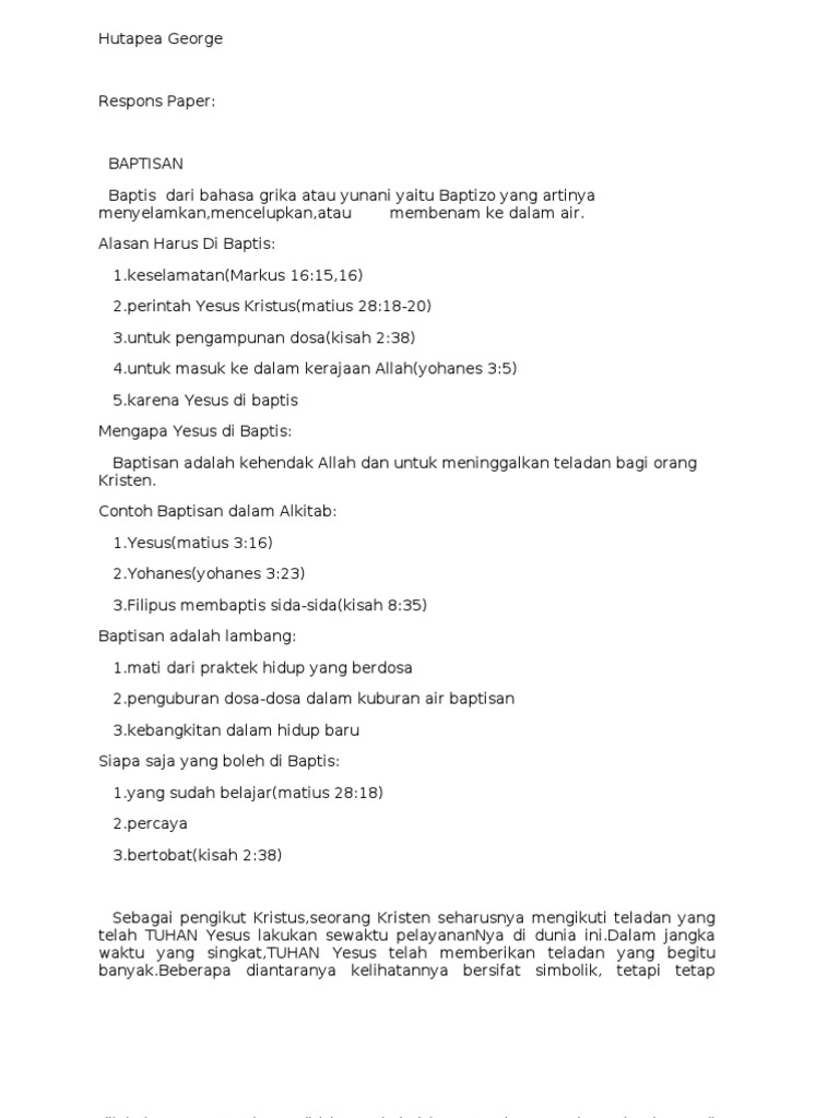 Respons Paper | PDF