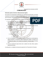 Comunicado Aporte Primer Parcial 3T-1