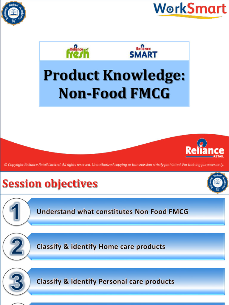 Product Knowl NF FMCG v2 0 Eng PDF Oral Hygiene Diaper