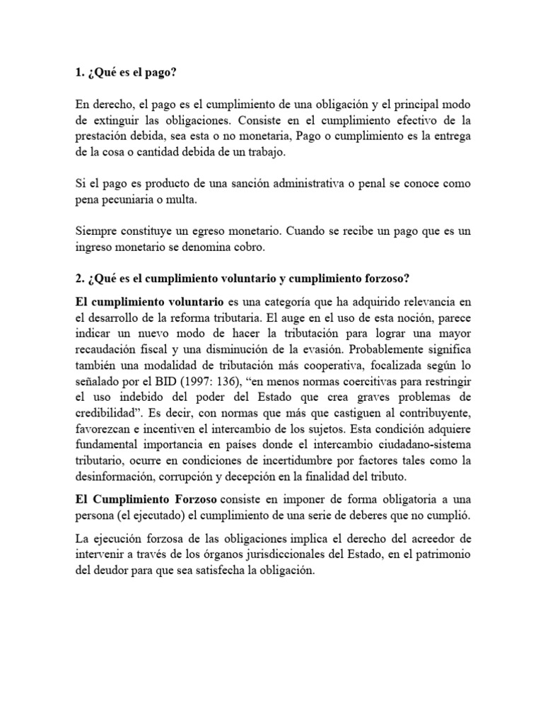 Cumplimiento de Obligaciones | PDF | Pagos | Justicia
