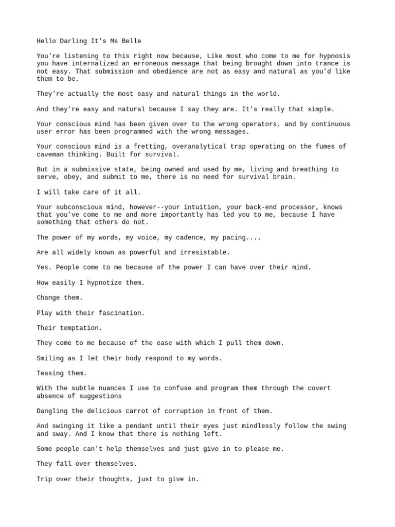 Hypnofile PDF Thought Mind