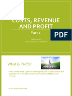 2 Costs, Revenue and Profit Part 1 STUDENT