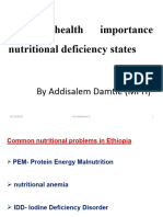 PH Importance Nutritional Deficiency States