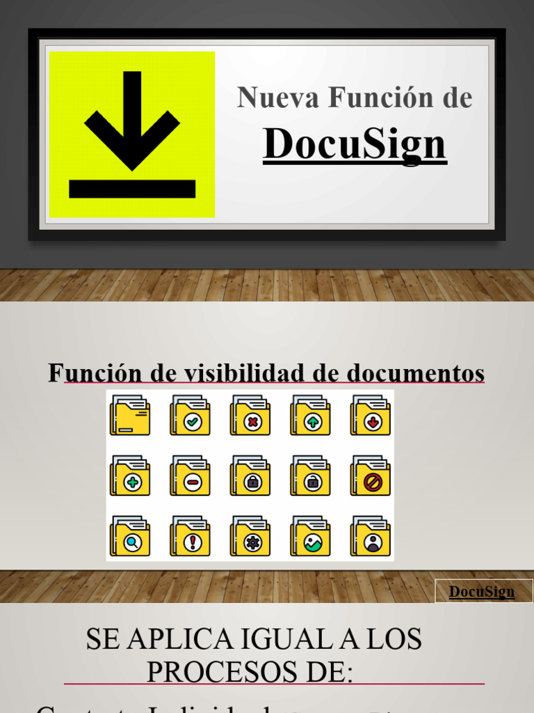Visibilidad de Documentos en DocuSign | PDF