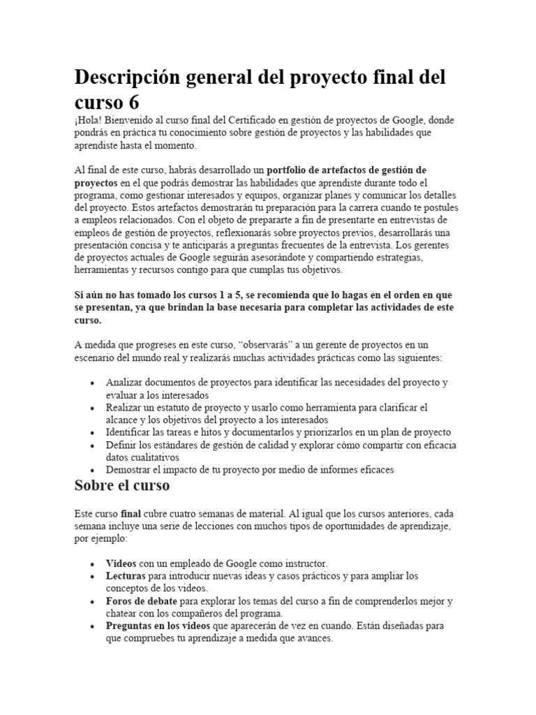 Proyecto Final de Gestión de Proyectos | PDF | Presupuesto | Negociación