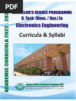 Syllabus 2022 23 Electronics Engineering