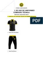 Manual de Uso de Uniformes Comissão Técnica