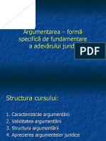 Curs 11 - Argumentarea in Drept