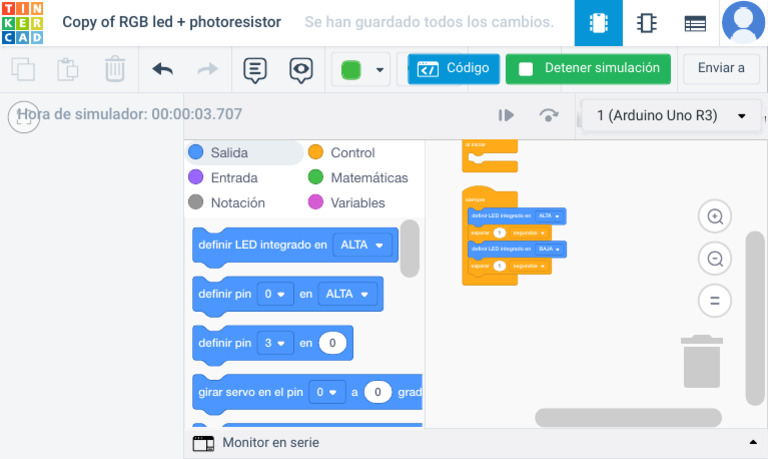 Circuit Design Copy of RGB Led + Photoresistor Tinkercad | PDF ...