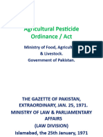 Lecture 2 Agricultural Pesticide Ordinance