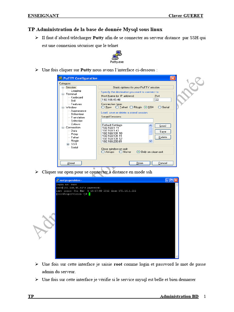 Administration MySQL sous Linux | PDF | MySQL | Bases de données